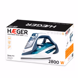 Haeger Ultra Steam 2800 Ferro da stiro a secco e a vapore 2800 W Blu, Bianco - Vista aggiuntiva 4