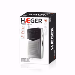 Haeger PR-BIB.006A radio Portatile Analogico Nero, Argento - Vista aggiuntiva 3
