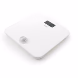 Haeger BS-DIG.011A, Bilancia pesapersone elettronica, 150 kg, 100 g, Bianco, Quadrato, Pulsanti