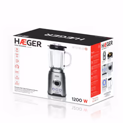 Haeger LQ-120.006A frullatore 1,75 L Frullatore da tavolo 1200 W Nero, Acciaio inox, Trasparente - Vista aggiuntiva 6