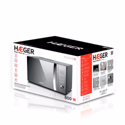 Haeger MW-80B.008A forno a microonde Argento Solo microonde Superficie piana 26 L 800 W - Vista aggiuntiva 5