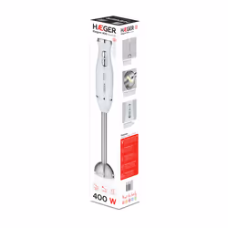 Haeger HB-400.021A frullatore Frullatore ad immersione 400 W Argento, Bianco - Vista aggiuntiva 4