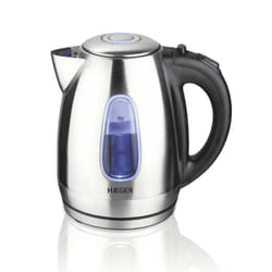 Haeger EK-22S.027A bollitore elettrico 1,7 L 2200 W Nero, Acciaio inox
