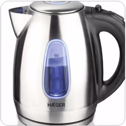 Haeger EK-22S.027A bollitore elettrico 1,7 L 2200 W Nero, Acciaio inox