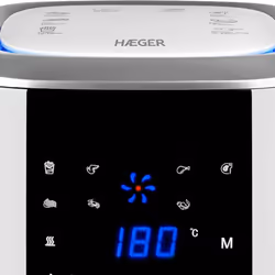 Haeger AF-D22.001A friggitrice Singolo 2,2 L 1000 W Friggitrice ad aria calda Bianco - Vista aggiuntiva 5