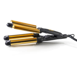 Haeger HR-45B.002A messa in piega Ferro per ricci Caldo Nero, Oro 45 W 2,5 m