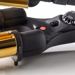 Haeger HR-45B.002A messa in piega Ferro per ricci Caldo Nero, Oro 45 W 2,5 m