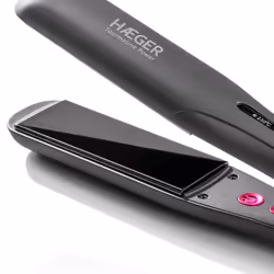 Haeger HS-35B.006A messa in piega Piastra per capelli Caldo Nero, Rosa 230 W 2,5 m