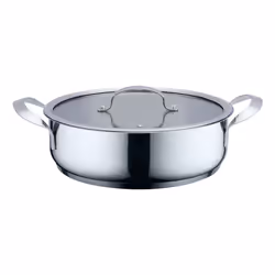 Haeger PA-24L.004A, Rotondo, Pentola multiuso, Acciaio inox, Acciaio inox, 24 L, Ceramica, Elettrico, Gas, Induzione