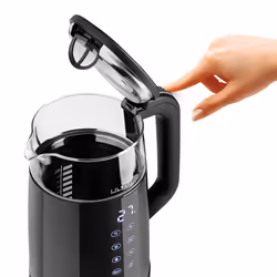 Haeger EK-DIG.028A bollitore elettrico 1,7 L 2200 W Nero, Acciaio inox, Trasparente - Vista aggiuntiva 5