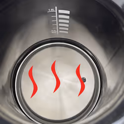 Haeger EK-DIG.028A bollitore elettrico 1,7 L 2200 W Nero, Acciaio inox, Trasparente - Vista aggiuntiva 6