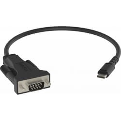 Vision TC-USBCSER/BL cavo seriale Nero RS-232 USB-C