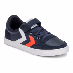 Scarpe bambini hummel SLIMMER STADIL LEATHER LOW JR Blu - 27