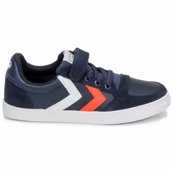 Scarpe bambini hummel SLIMMER STADIL LEATHER LOW JR Blu - 27