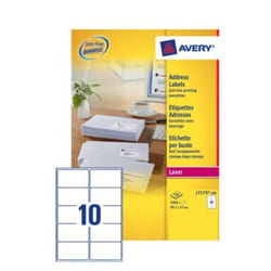 Avery L7173-100 etichetta per corrispondenza Etichetta autoadesiva Bianco