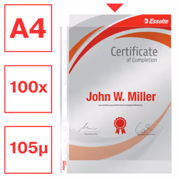Esselte 56093 foglio di protezione 210 x 297 mm (A4) Polipropilene (PP) 1 pz - Vista aggiuntiva 3