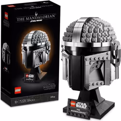 LEGO Star Wars 75328 Casco del Mandaloriano, Elmo da Collezione, Regalo per Adulti da Esposizione d