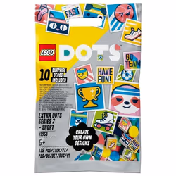LEGO DOTS 41958 Extra DOTS Serie 7 - SPORT, Fai da Te, Costruire Braccialetti e Gioielli, Regalo Cr