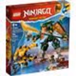 LEGO NINJAGO 71794 Team Mech Ninja di Lloyd e Arin, Set con 2 Action Figure Combinabili 5 Minifig 1 St