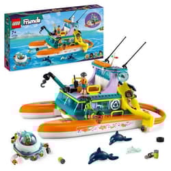 LEGO Friends 41734 Catamarano di Salvataggio, Barca Giocattolo con Animali e Sottomarino, Set Educa 1 St