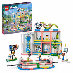 LEGO Friends 41744 Centro Sportivo, Gioco del Calcio, Basket, Tennis, Parete da Arrampicata e 4 Min