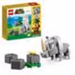 LEGO Super Mario 71420 Pack di Espansione Rambi il Rinoceronte, Figura Animale Giocattolo da Abbina