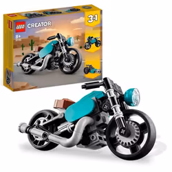LEGO Creator 31135 Motocicletta Vintage, Set 3 in 1 con Moto Giocattolo, Road Bike e Dragster, Gioc