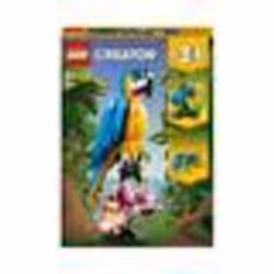 LEGO Creator 31136 Pappagallo Esotico, Set 3 in 1 con Pesce e Rana, Animali Giocattolo, Giochi Crea