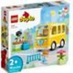 LEGO DUPLO 10988 Lo Scuolabus, Gioco Educativo con Veicolo e Personaggi, Regalo Didattico per Bambi 1 St
