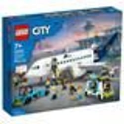 LEGO City 60367 Aereo Passeggeri, Modellino di Aeroplano Giocattolo da Costruire con 9 Minifigure e 1 St