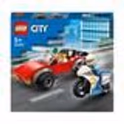 LEGO City 60392 Inseguimento sulla Moto della Polizia Giocattolo con Modelli di Auto e 2 Minifigure