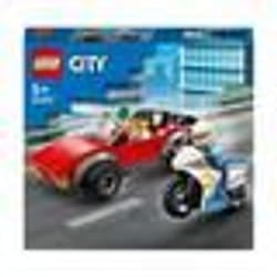 LEGO City 60392 Inseguimento sulla Moto della Polizia Giocattolo con Modelli di Auto e 2 Minifigure 1 St