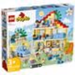 LEGO DUPLO 10994 Casetta 3 in 1, Casa delle Bambole, Auto Push-and-Go, 7 Figure e Mattoncino Lumino 1 St