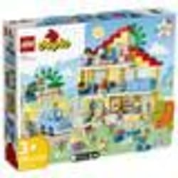 LEGO DUPLO 10994 Casetta 3 in 1, Casa delle Bambole, Auto Push-and-Go, 7 Figure e Mattoncino Lumino 1 St