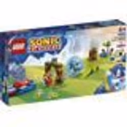 LEGO Sonic the Hedgehog 76990 Sfida della Sfera di Velocita' di Sonic, Giocattolo con 3 Personaggi,