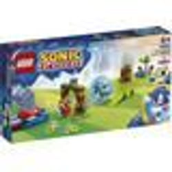 LEGO Sonic the Hedgehog 76990 Sfida della Sfera di Velocita' Sonic, Giocattolo con 3 Personaggi, 1 St