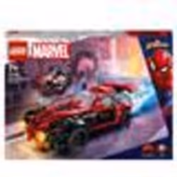 LEGO Marvel 76244 Miles Morales vs. Morbius, Spider-Man Giocattolo per Bambini con Macchina da Cors