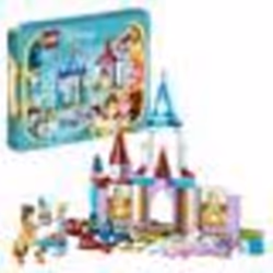 LEGO Disney Princess 43219 Castelli Creativi, Set con Castello Giocattolo, Belle e Cenerentola, Gio