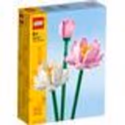 LEGO Creator 40647 Fiori di Loto, Fiori Finti per Bambini da 8+, Bouquet Regalo per San Valentino,