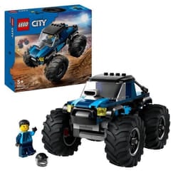 LEGO City 60402 Monster Truck Blu, Veicolo Giocattolo Fuoristrada, Giochi per Bambini di 5+ Anni co 1 St