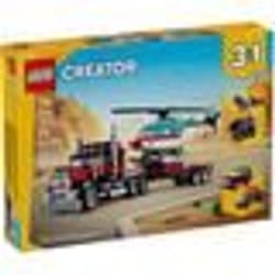 LEGO Creator 31146 3in1 Autocarro con Elicottero, Giochi per Bambini 7+ Anni Ricostruibile in Aereo 1 St