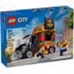 LEGO City 60404 Furgone degli Hamburger Giocattolo, Veicolo per Bambini 5+ Anni, Camion Food Truck