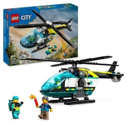 LEGO City 60405 Elicottero di Soccorso Emergenza, Set con Veicolo Giocattolo Rotori e Verric 1 St