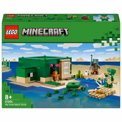 LEGO Minecraft 21254 Beach House della Tartaruga, Casa Giocattolo da Costruire per Bambini di 8+ An