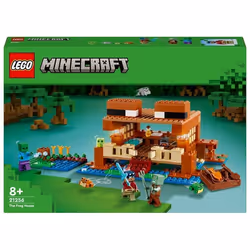 LEGO Minecraft 21256 La Casa-Rana, Giocattolo da Costruire per Bambini di 8+ Anni con Personaggi, M