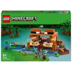 LEGO Minecraft 21256 La Casa-Rana, Giocattolo da Costruire per Bambini di 8+ Anni con Personaggi, M 1 St
