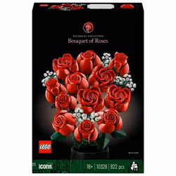 LEGO Icons 10328 Bouquet di Rose, Set Fiori Finti per Adulti, Decorazione Casa, Idea Regalo Lei 1 St
