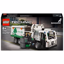 LEGO Technic 42167 Camion della Spazzatura Mack LR Electric, Veicolo Giocattolo Raccolta Rifiuti, G