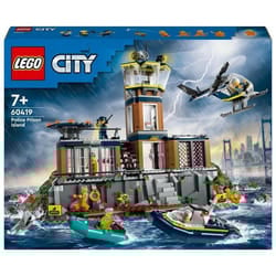 LEGO City 60419 Prigione sull'Isola della Polizia, Giocattolo ricco di Funzioni con Elicottero, Bar 1 St