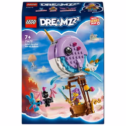 LEGO DREAMZzz 71472 La Mongolfiera-Narvalo di Izzie, Animali Marini Giocattolo e Balena Trasformabi